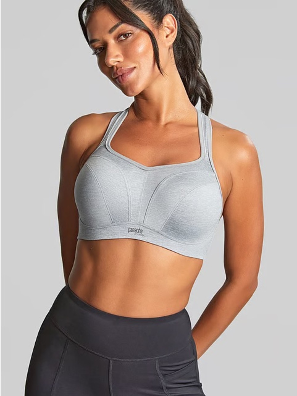 Panache Power Wired Sports Bra Grey Marl - Picture 3 of 15